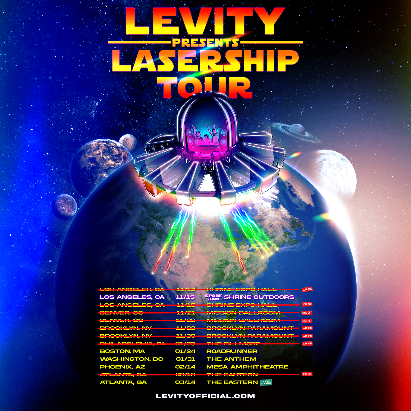 Levity presents: LASERSHIP TOUR by Levity | Laylo